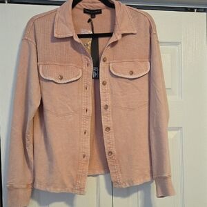 Jane and Delancey Light Pink Cotton Jacket